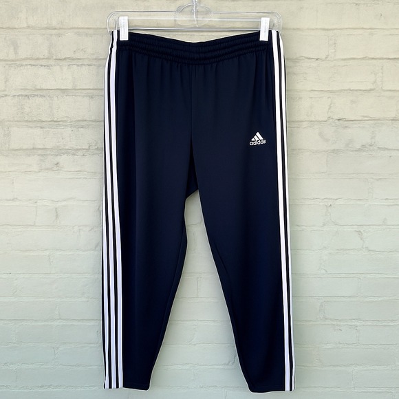 Adidas Men's Small Joggers Black 3-Stripe Track Pants 30x30 ( small) - Picture 1 of 4